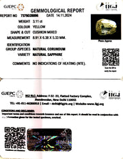 3.11/CT Natural Ceylonese Pukhraj with Govt Lab Certificate-23310